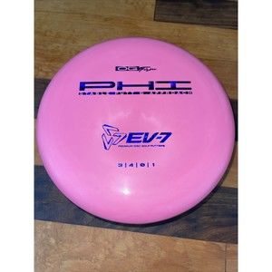 NEW EV-7 OG Firm Phi Putter Premium Disc Golf Putter Pink With Blue Foil Stamp
